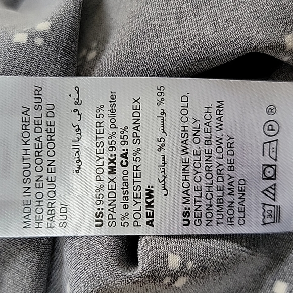 chico's Dot Mix Asymmetrical Skirt Size Medium (Chico's 1) - Picture 9 of 11